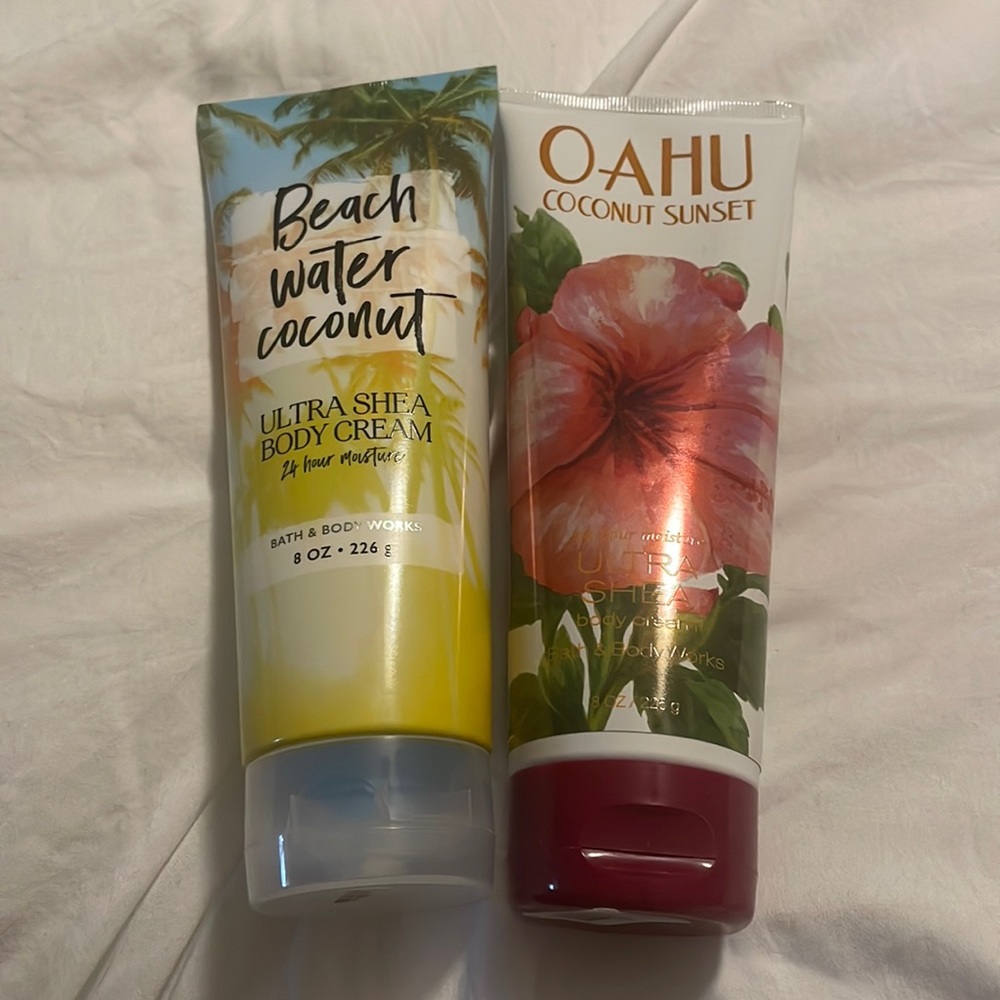 Bath and body works ultra Shea body cream set 8 oz ea